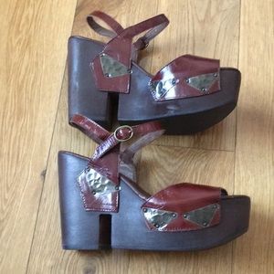 Jeffrey Campbell platform sandals Size 7.  4.5” heels, 2” platform.